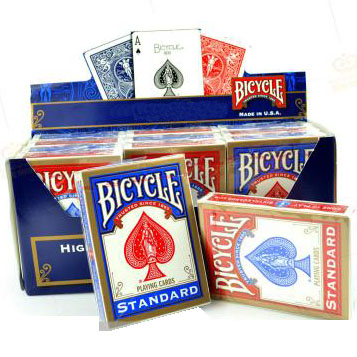 Cartes de bicyclettes marqué